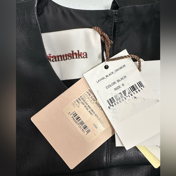 Nanushka Layan Dress in Black - Picture 15 of 16